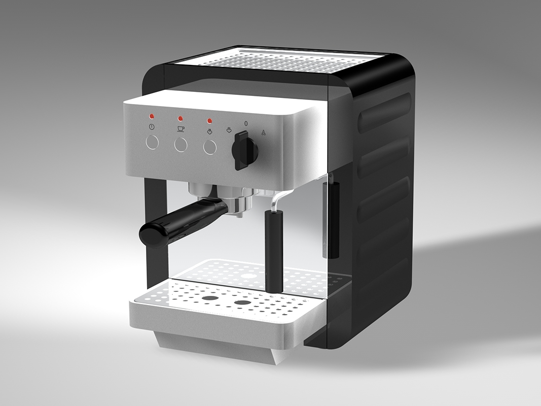 Espresso machine Quadro fron side view