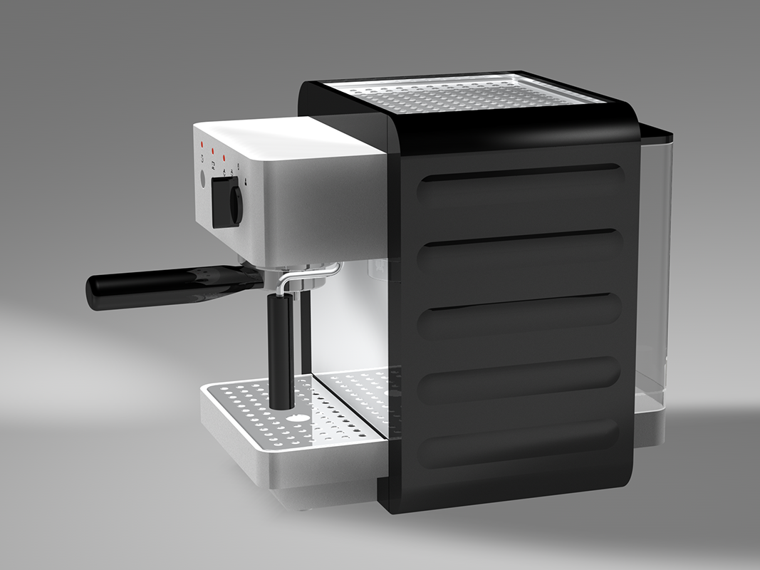 Espresso machine Quadro side view